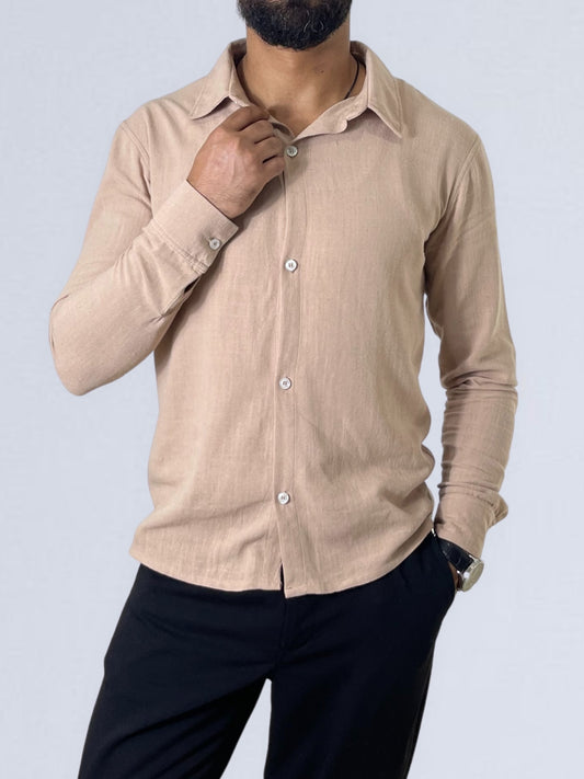 Beige Linen Shirt