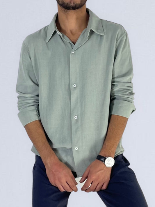 Green Linen Shirt