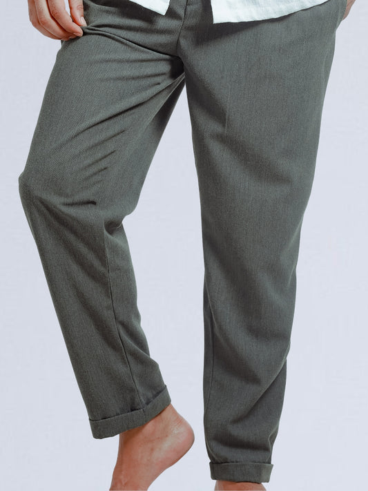 Men's Formal Green Pants