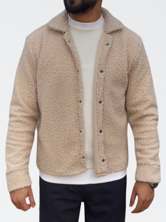 Beige winter jacket