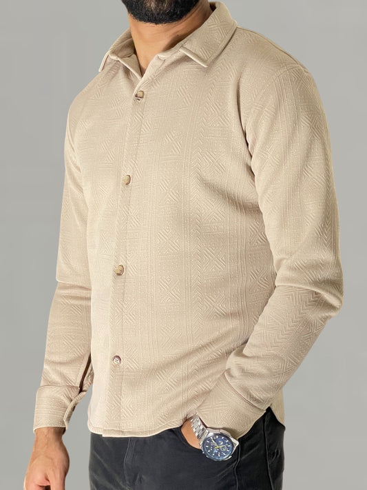 Beige Long Sleeve Shirt