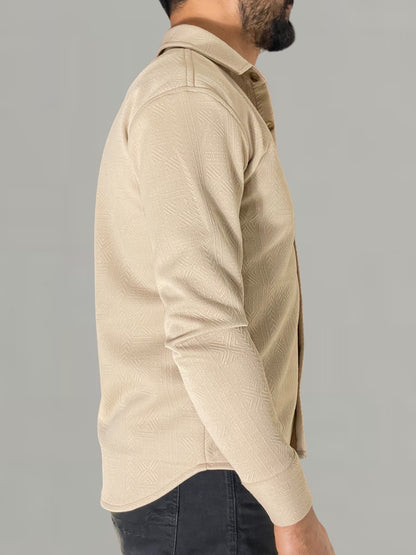 Beige Long Sleeve Shirt