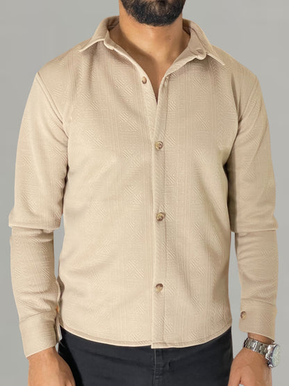 Beige Long Sleeve Shirt