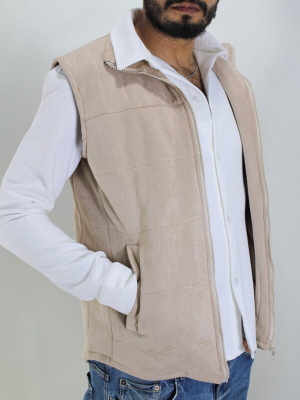 veste sans manche beige (1)