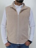 veste sans manche beige