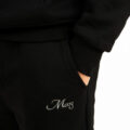 Jet Black Heavyweight Tracksuit Set