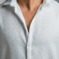 White Cotton-linen Shirt