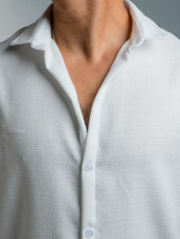 White Cotton-linen Shirt White Cotton-linen Shirt