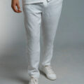 White Cotton-linen Pants