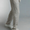 Grey Cotton-Linen Pants