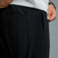 Black linen pants