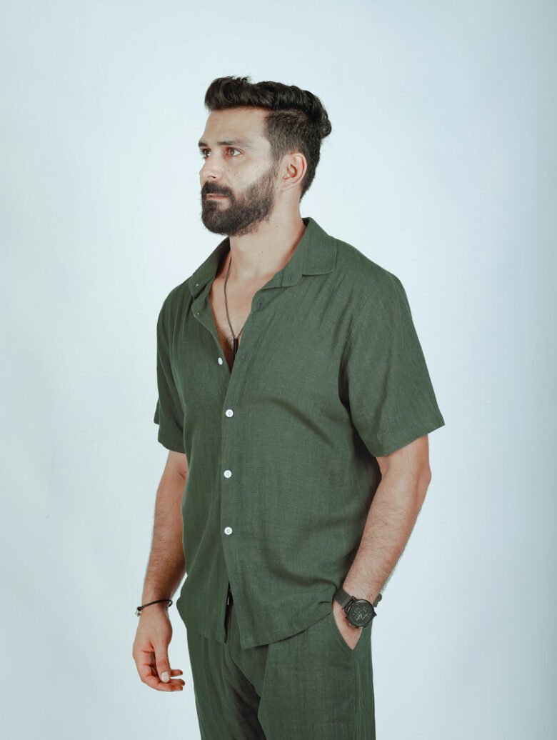 dark green shirt dark green shirt